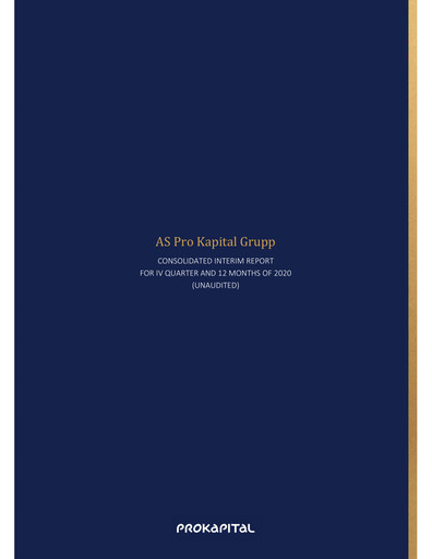 Thumbnail AS Pro Kapital Grupp Financial Report 2020