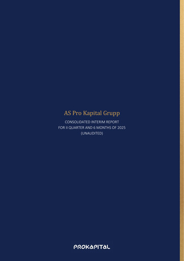 Thumbnail AS Pro Kapital Grupp Half-year Report 2025-h1