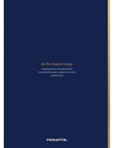 Vorschaubild AS Pro Kapital Grupp Quartalsbericht 2021-q1