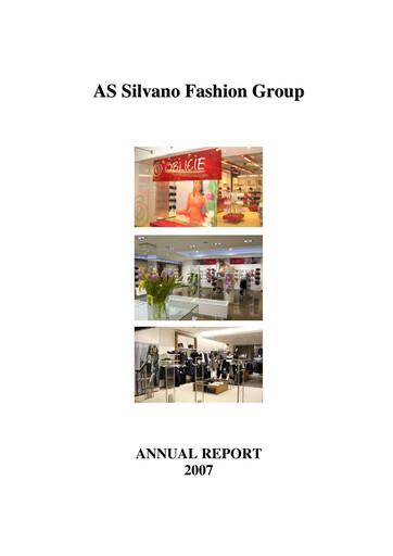 Thumbnail AS Silvano Fashion Group Annual Report 2007