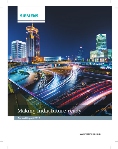 Thumbnail Siemens India
 Annual Report 2012