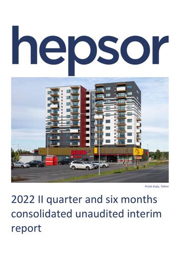 Vorschaubild Hepsor AS Halbjahresbericht 2022