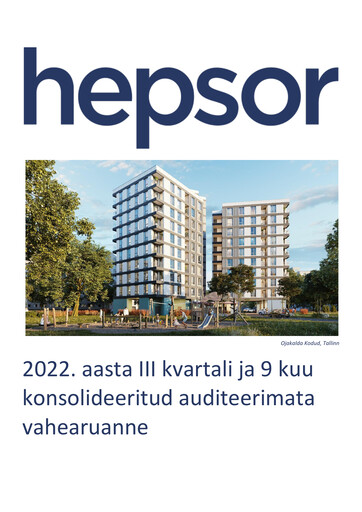 Thumbnail Hepsor AS Quarterly Report 2022-q3