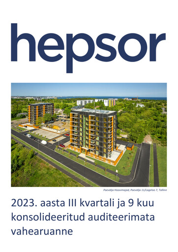 Thumbnail Hepsor AS Quarterly Report 2023-q3