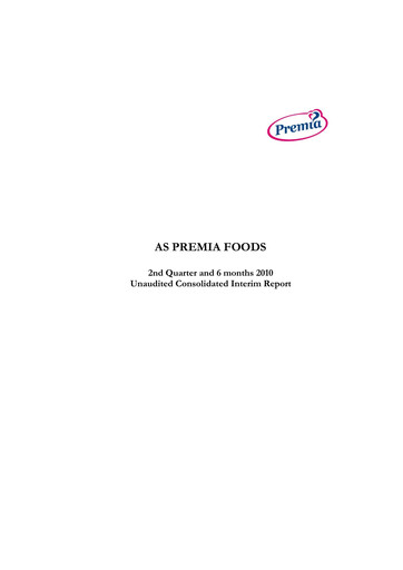 Thumbnail AS PRFoods Half-year Report 2010-h1