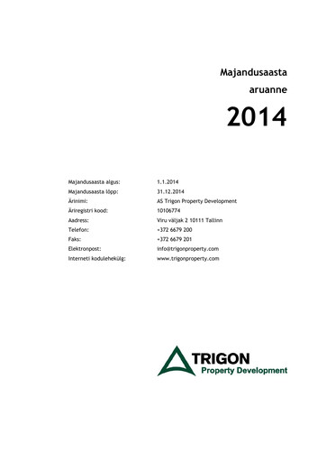 Thumbnail AS Trigon Property Development Annual Report 2014