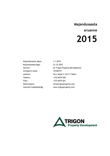 Thumbnail AS Trigon Property Development Annual Report 2015