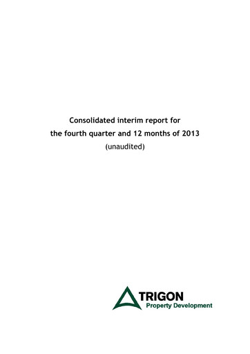 Miniature AS Trigon Property Development Rapport financier 2013
