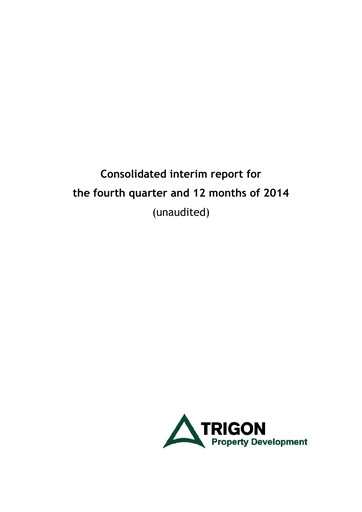 Miniature AS Trigon Property Development Rapport financier 2014