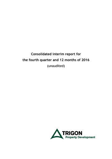 Miniature AS Trigon Property Development Rapport financier 2016