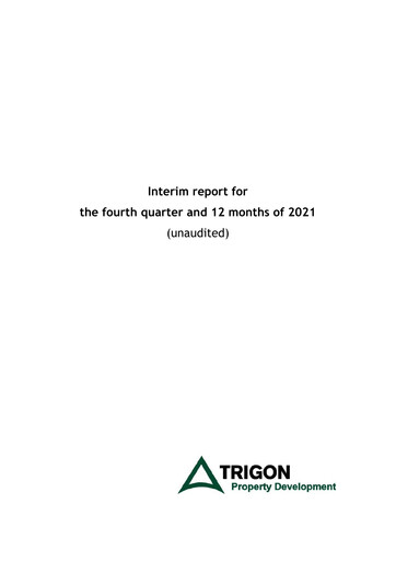 Miniature AS Trigon Property Development Rapport financier 2021