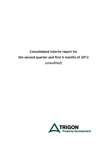 Thumbnail AS Trigon Property Development Half-year Report 2013-h1