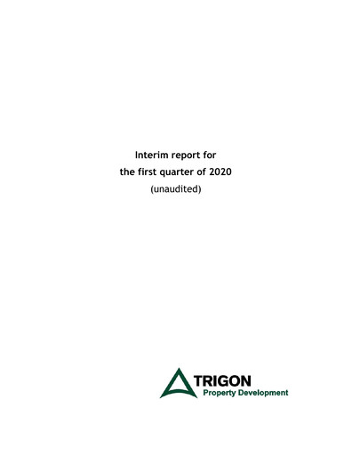 Miniature AS Trigon Property Development Rapport trimestriel 2020-q1