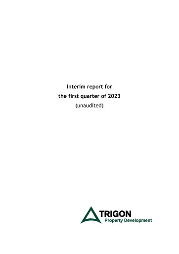 Miniature AS Trigon Property Development Rapport trimestriel 2023-q1