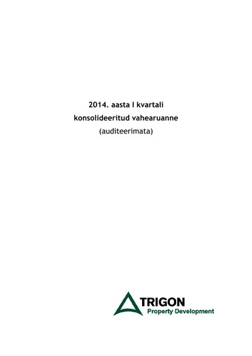 Miniature AS Trigon Property Development Rapport trimestriel 2014-q1