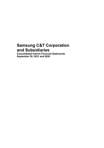 Thumbnail Samsung C&T Corporation Quarterly Report 2021-q3