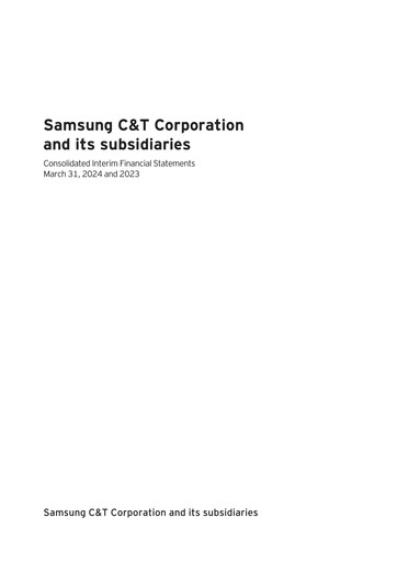 Thumbnail Samsung C&T Corporation Quarterly Report 2024-q1