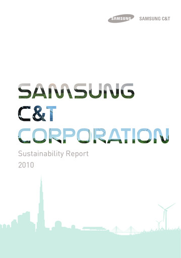 Thumbnail Samsung C&T Corporation Sustainability Report 2010