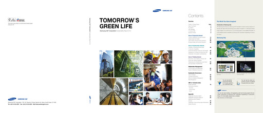 Thumbnail Samsung C&T Corporation Sustainability Report 2012
