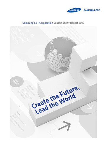Thumbnail Samsung C&T Corporation Sustainability Report 2013