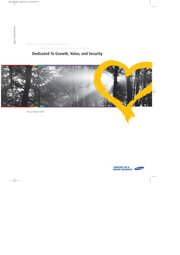Thumbnail Samsung Fire & Marine Insurance Co., Ltd. Annual Report 2005-2006