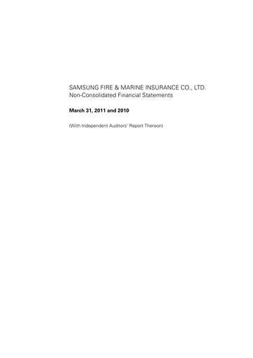 Thumbnail Samsung Fire & Marine Insurance Co., Ltd. Financial Statement 2010-2011