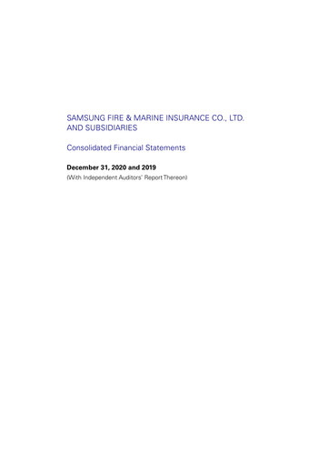 Thumbnail Samsung Fire & Marine Insurance Co., Ltd. Financial Statement 2020