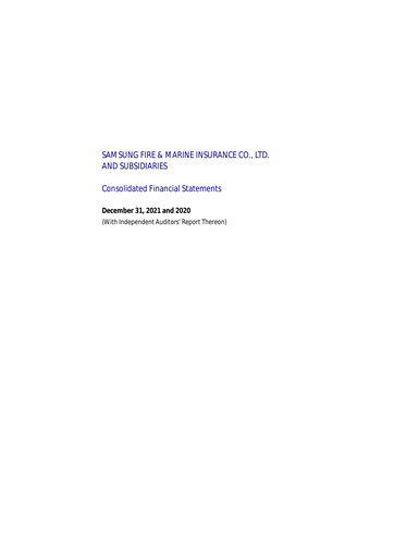Thumbnail Samsung Fire & Marine Insurance Co., Ltd. Financial Statement 2021