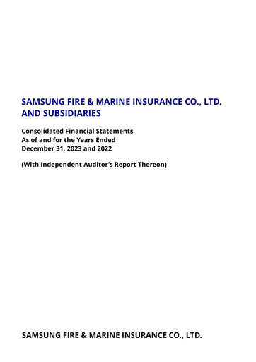 Thumbnail Samsung Fire & Marine Insurance Co., Ltd. Financial Statement 2023