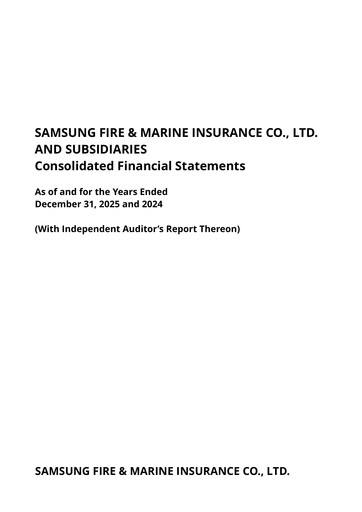 Thumbnail Samsung Fire & Marine Insurance Co., Ltd. Financial Statement 2025