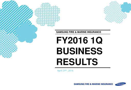 Thumbnail Samsung Fire & Marine Insurance Co., Ltd. Quarterly Report 2016-q1