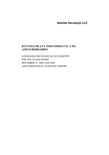 Thumbnail HD Korea Shipbuilding & Offshore Engineering Financial Statement 2004