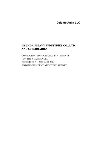 Thumbnail HD Korea Shipbuilding & Offshore Engineering Financial Statement 2005