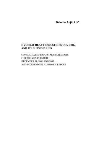 Thumbnail HD Korea Shipbuilding & Offshore Engineering Financial Statement 2006