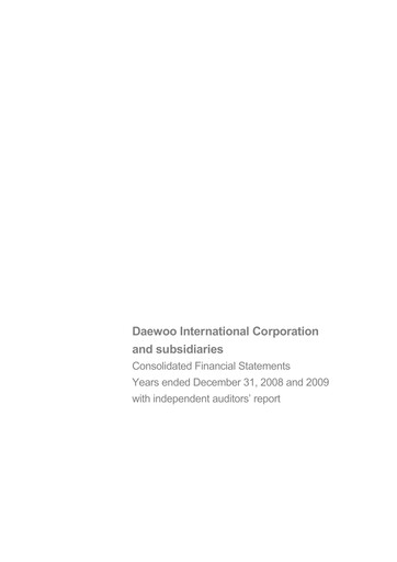 Thumbnail Posco International Financial Statement 2008-2009