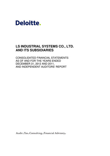 Thumbnail LS ELECTRIC Co., Ltd. Financial Statement 2012