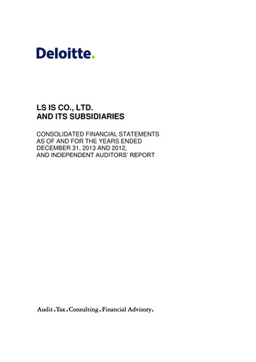 Thumbnail LS ELECTRIC Co., Ltd. Financial Statement 2013