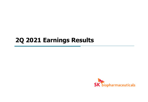 Miniature SK Biopharmaceuticals Rapport trimestriel 2021-q2