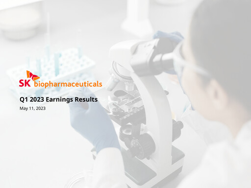 Miniature SK Biopharmaceuticals Rapport trimestriel 2023-q1