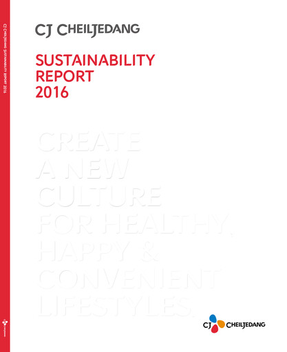 Miniature CJ Cheiljedang Corporation Rapport de durabilité 2016