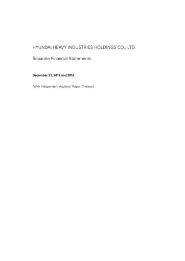 Thumbnail HD Hyundai Financial Statement 2019