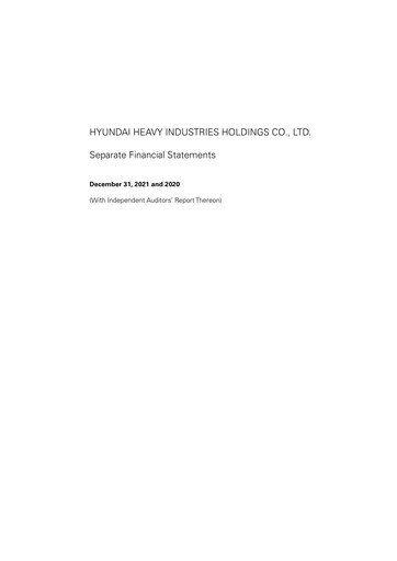 Thumbnail HD Hyundai Financial Statement 2021