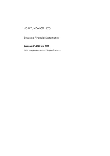 Thumbnail HD Hyundai Financial Statement 2023