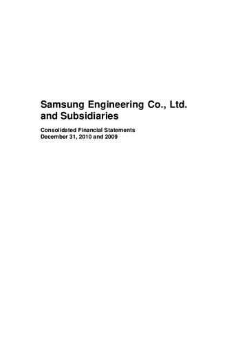 Vorschaubild Samsung E&A Finanzmitteilung 2010