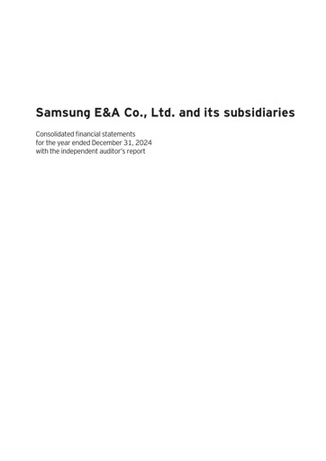 Vorschaubild Samsung E&A Finanzmitteilung 2024