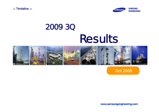 Vorschaubild Samsung E&A Quartalsbericht 2009-q3