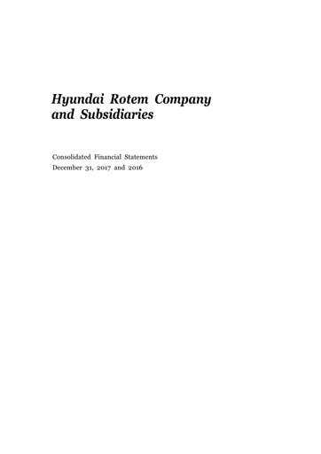 Thumbnail Hyundai Rotem Company Financial Statement 2017