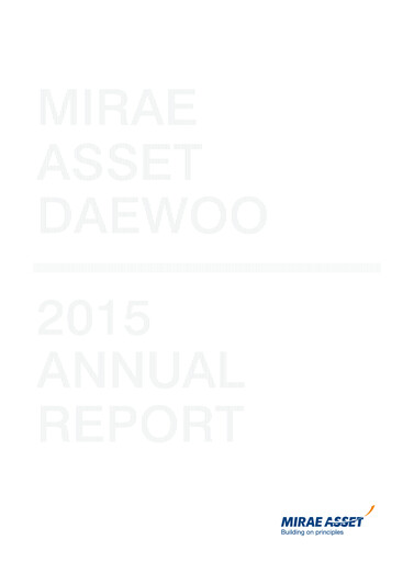 Vorschaubild Mirae Asset Securities Co., Ltd. Jahresbericht 2015