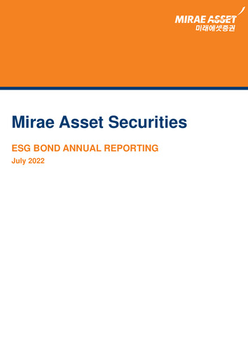 Miniature Mirae Asset Securities Co., Ltd. Rapport ESG 2022