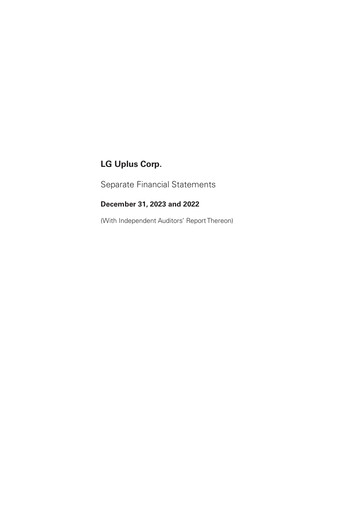 Thumbnail LG Uplus Corp. Financial Statement 2023